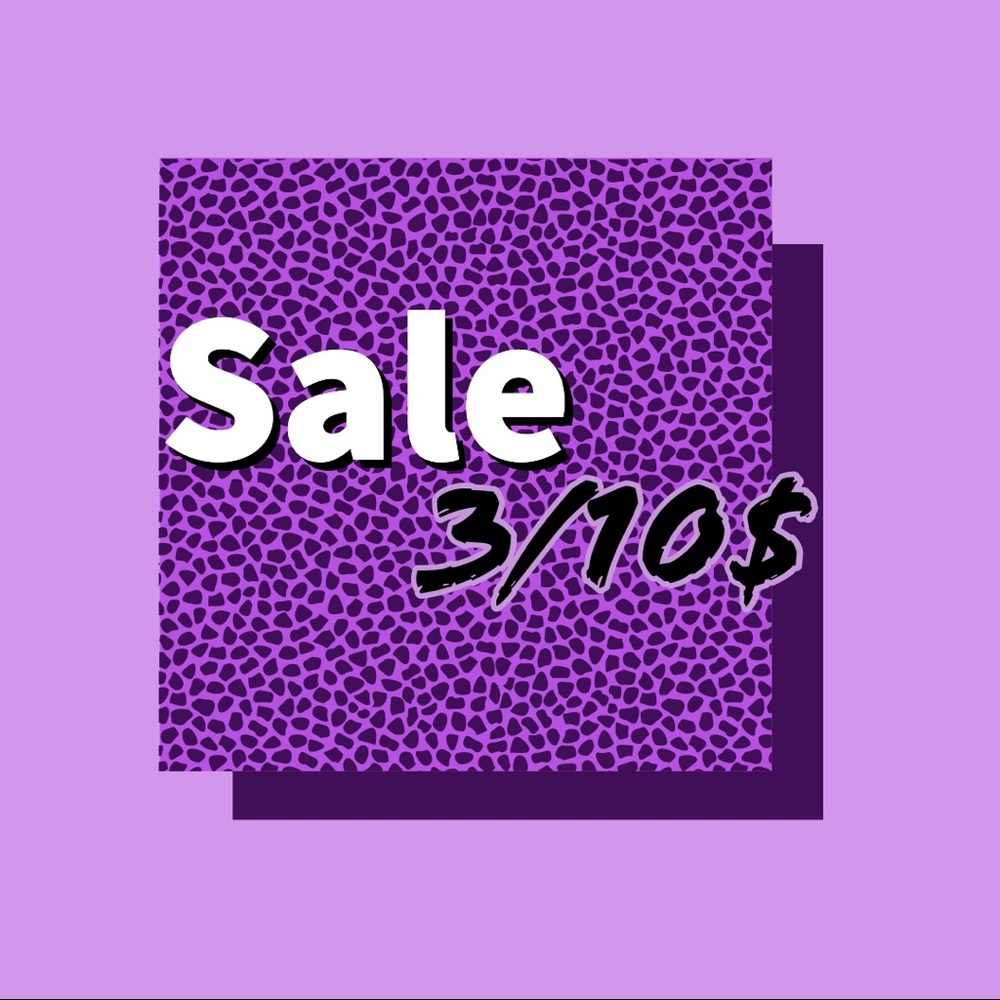 3/10$ ⚡️ on selected items Bundle and save !